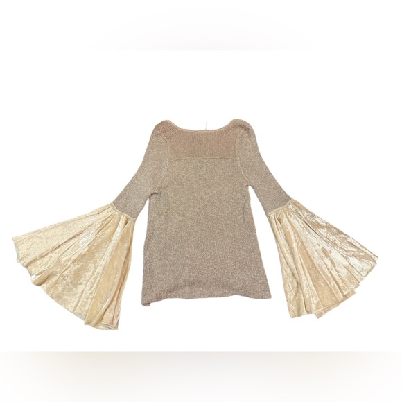 Free People Celestial Bell Sleeve Sweater Tunic Top Size Small - Picture 9 of 11